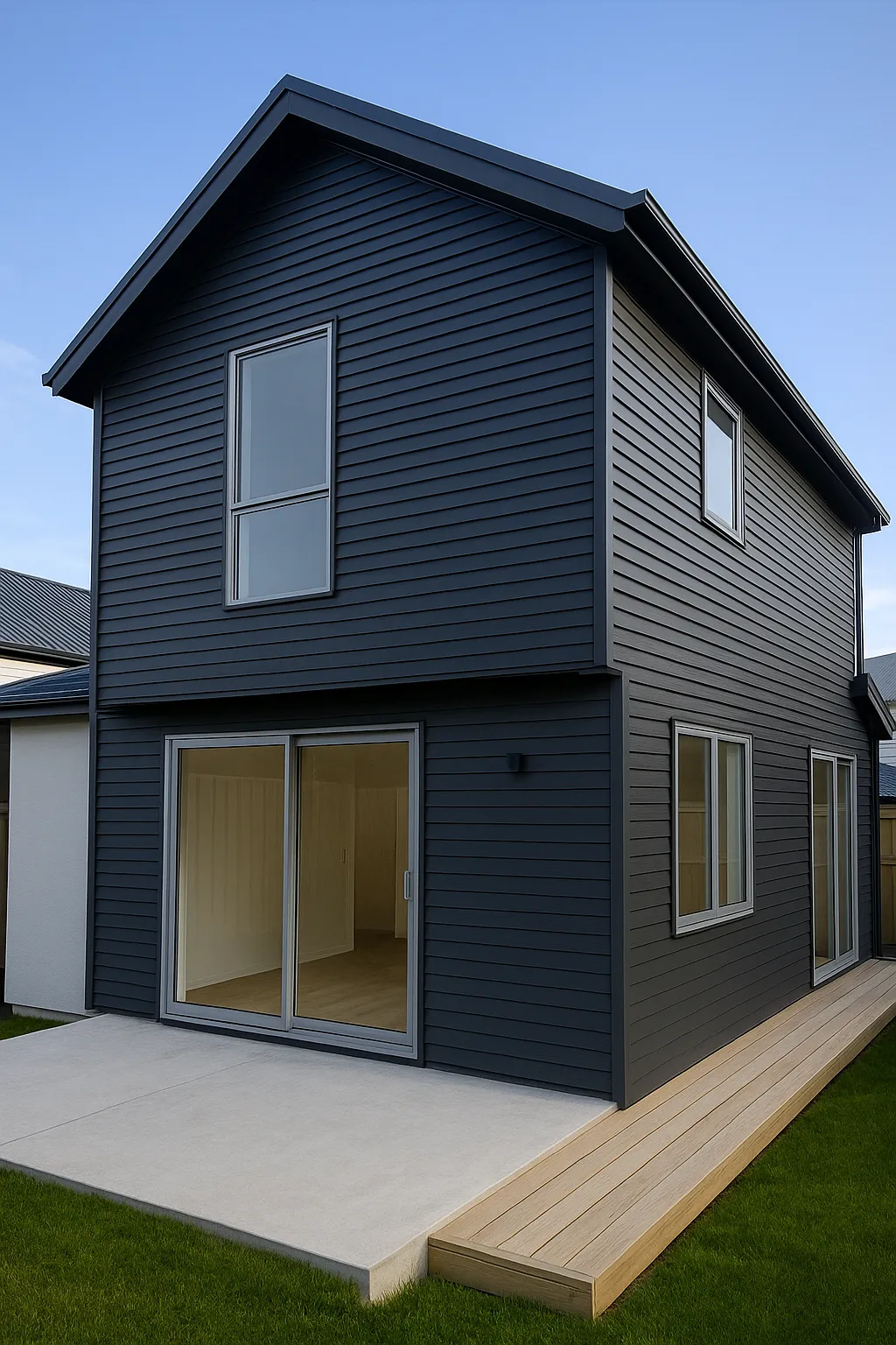 Wall cladding project showcasing modern exterior finish by Ultimate Roofing and Cladding Wellington NZ