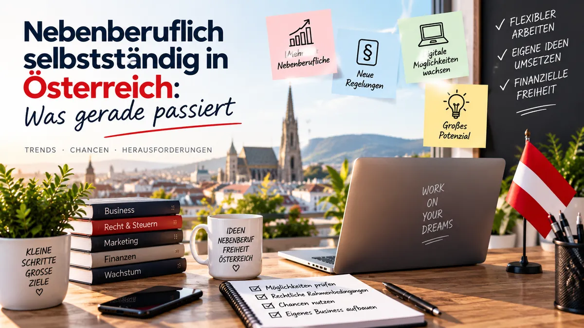 Nebenberuflich selbstständig in Österreich: Was gerade passiert
