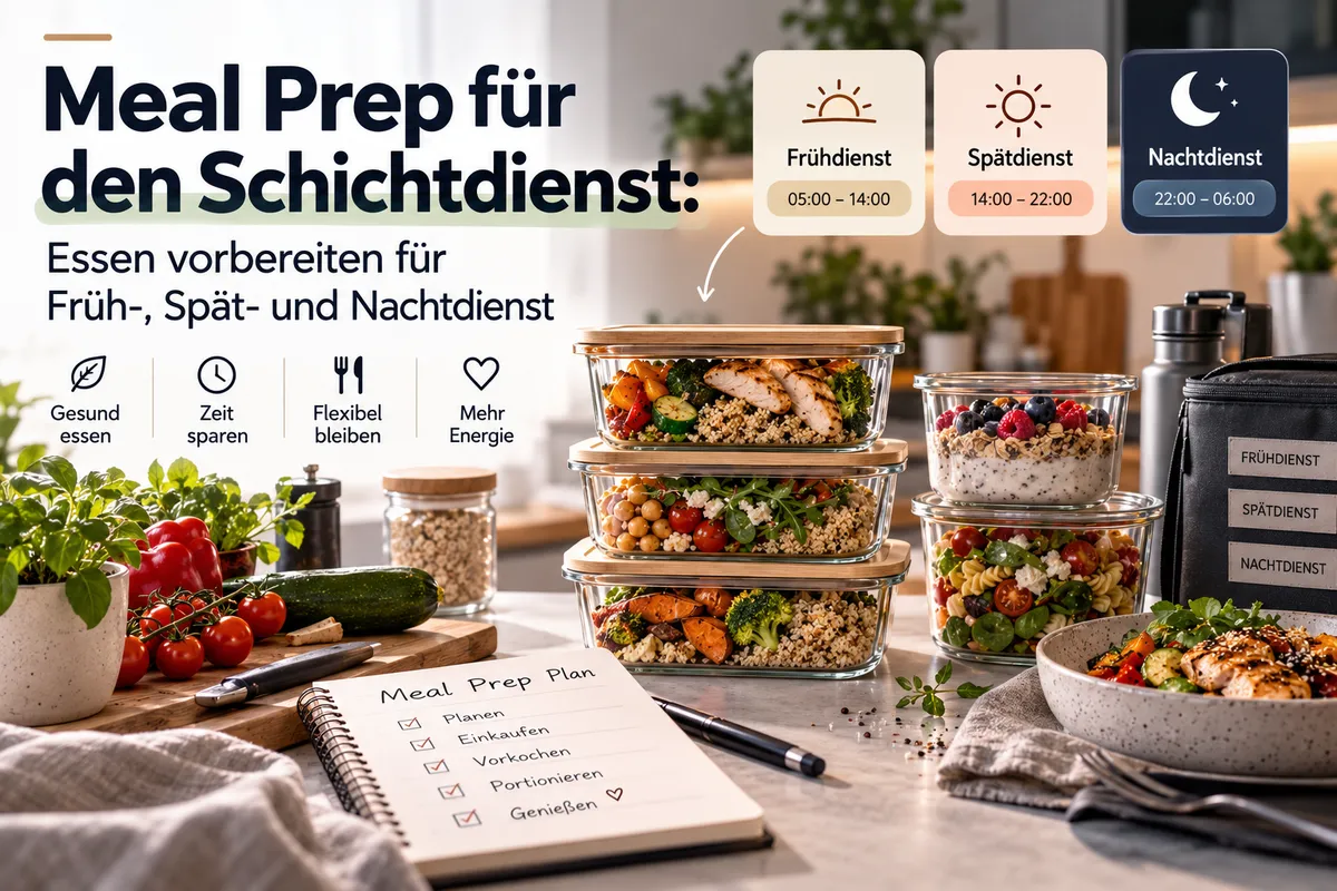 Meal Prep für den Schichtdienst: Essen vorbereiten für Früh-, Spät- und Nachtdienst