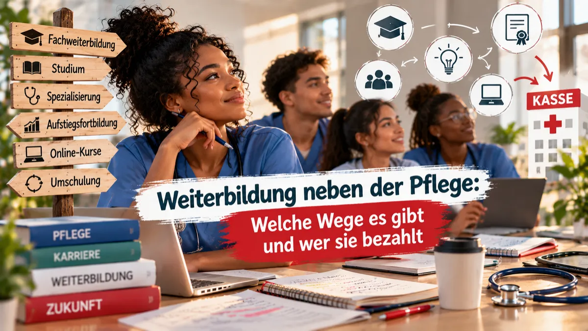 Weiterbildung neben der Pflege: Welche Wege es gibt und wer sie bezahlt