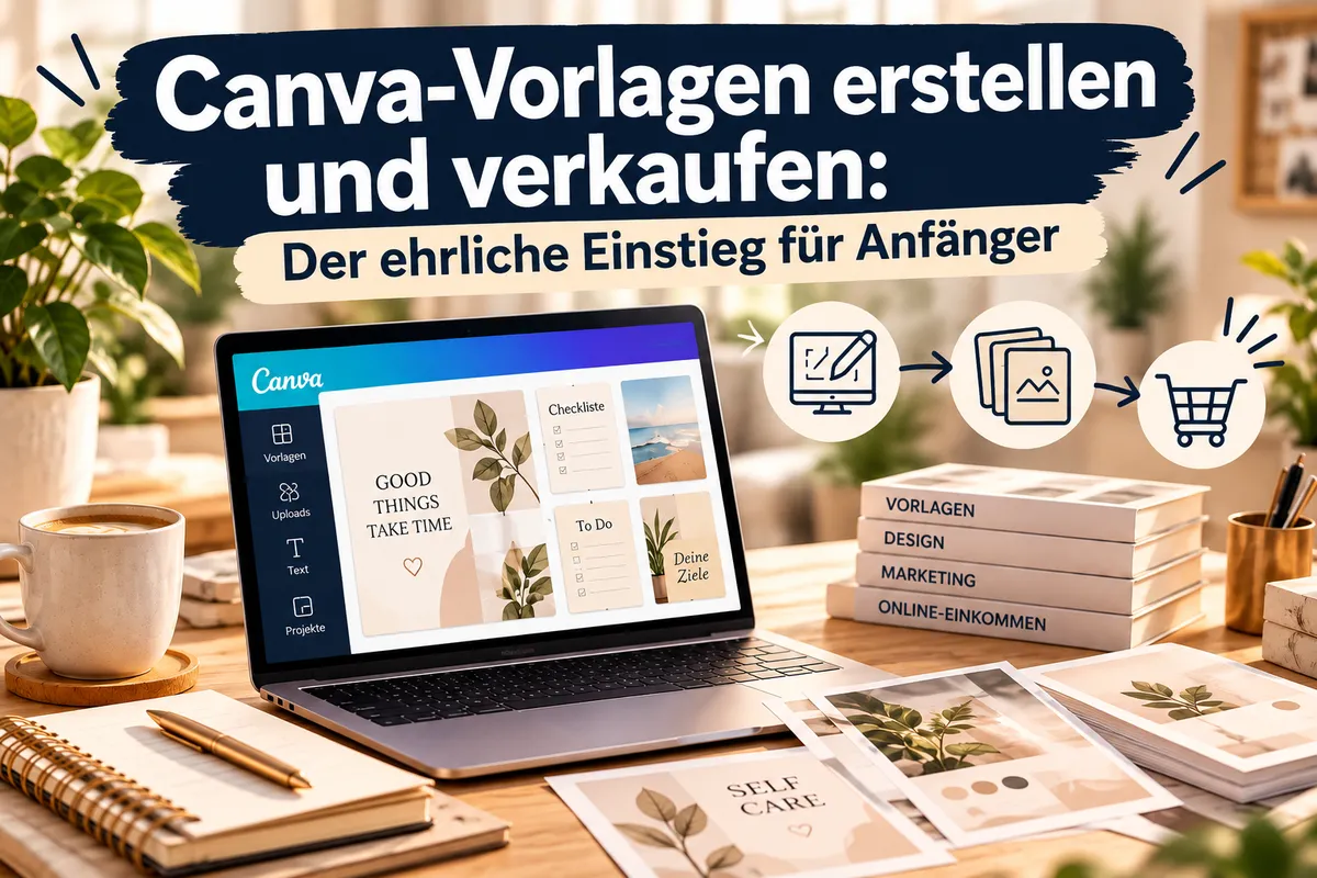 Canva-Vorlagen erstellen und verkaufen: Der ehrliche Einstieg für Anfänger