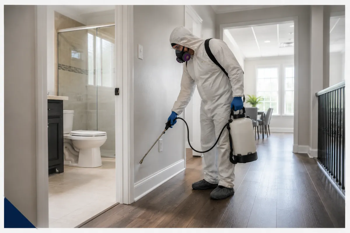 Sewage backup cleanup in a Plano home and commercial interior