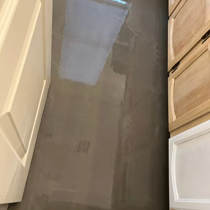 Water damaged wall and door repair inside a Plano, TX home