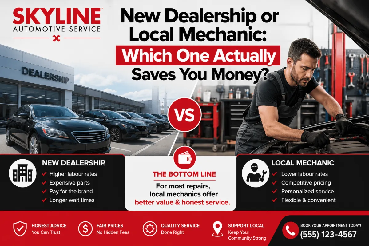 New Dealership or Local Mechanic: Which One Actually Saves You Money?