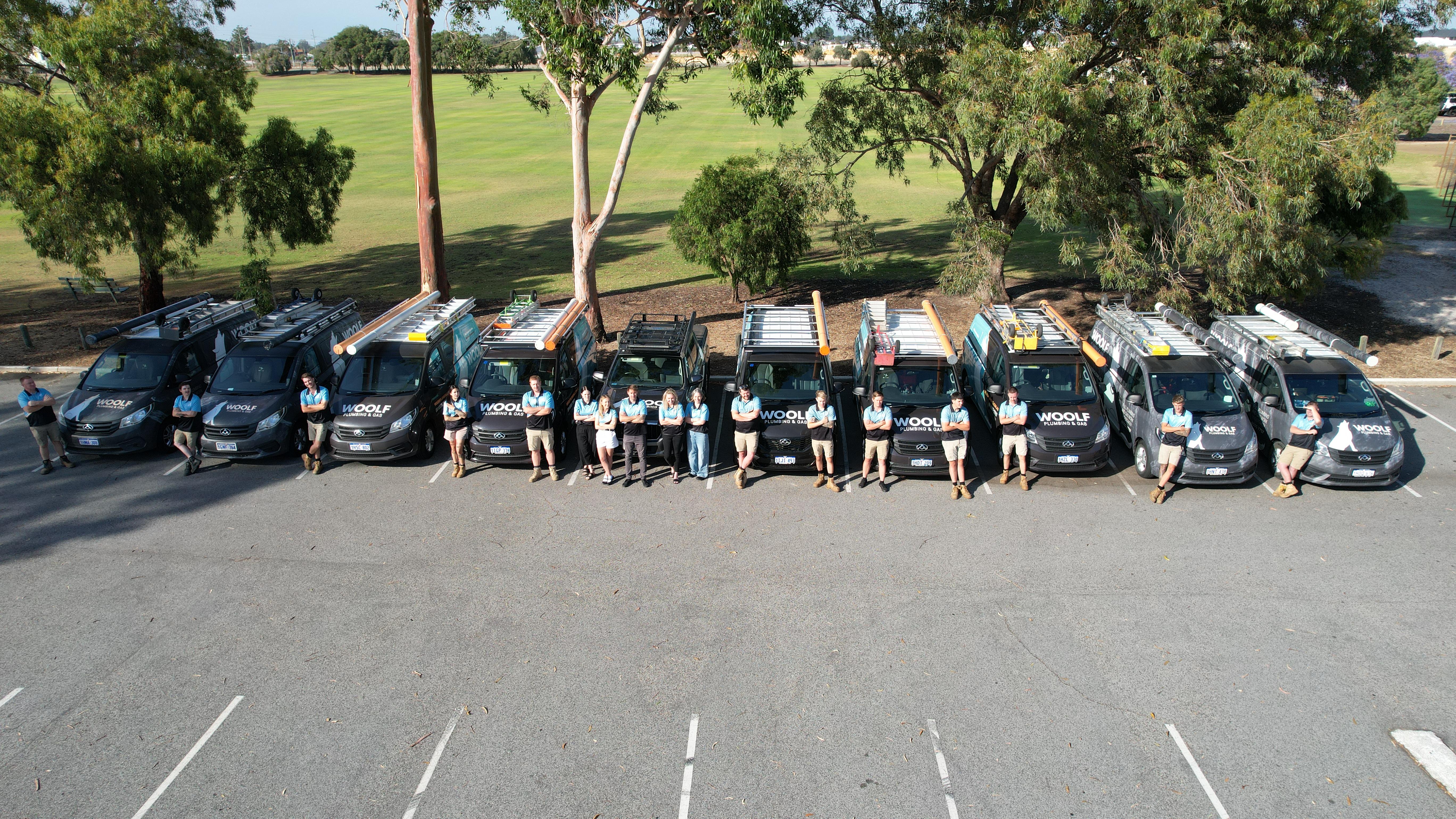 The Woolf Plumbing & Gas van fleet