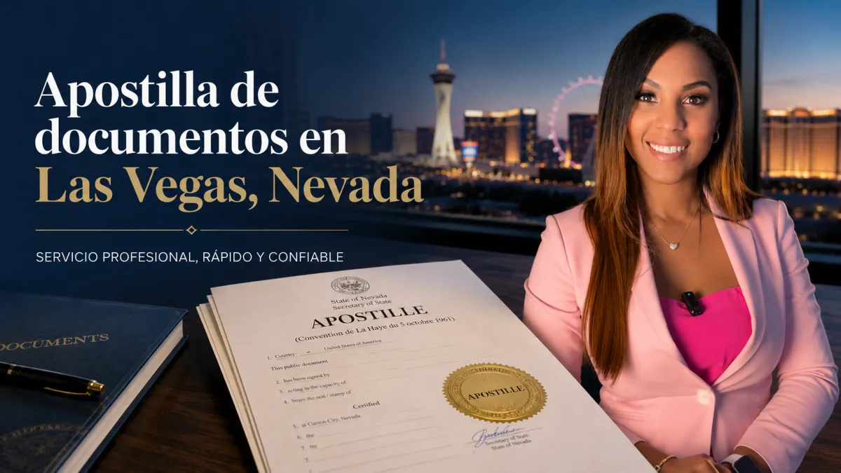 apostilla de documentos Las vegas nevada