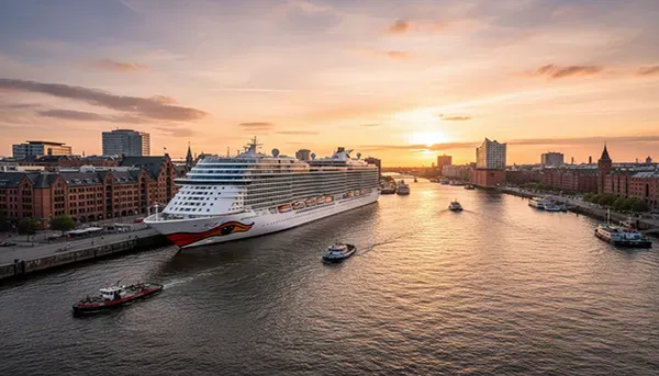 AIDAperla auf See, Kreuzfahrt zu London, Paris, Brüssel und Rotterdam