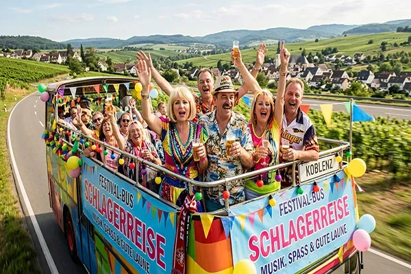 Gäste feiern bei einem Schlagerkonzert während der ANEX Schlagerwoche 2026 im Selectum Family Resort Belek an der Türkischen Riviera.