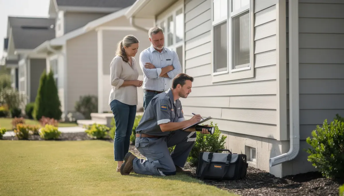 A professional painter is seen using a ladder to apply fresh paint to the exterior walls of a home, surrounded by various painting supplies. This image highlights the dedication of a local painting company providing residential painting services, essential for enhancing the home's curb appeal and online visibility in local searches.