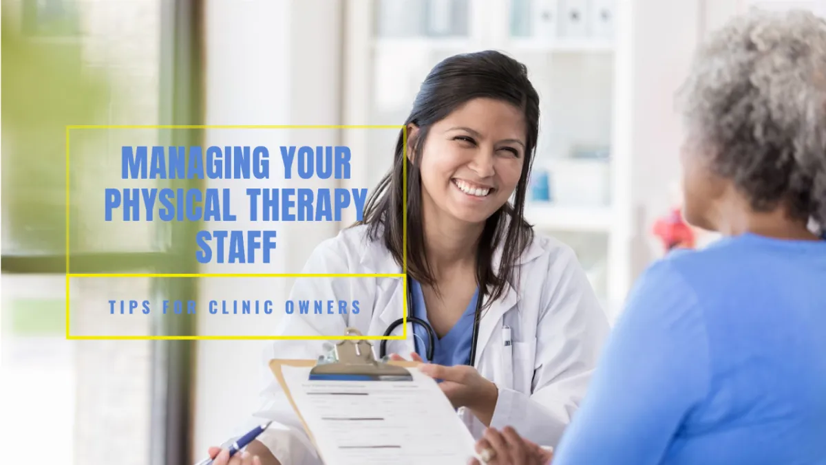 A smiling clinic owner with her staff