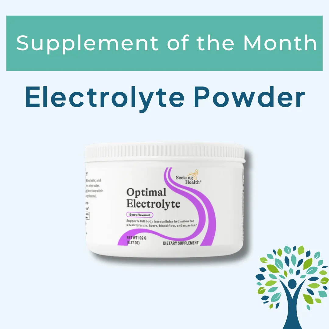 Supplement of the Month: Seeking Health Optimal Electrolyte Powder Berry Flavored - featured by Breakthrough Functional Medicine