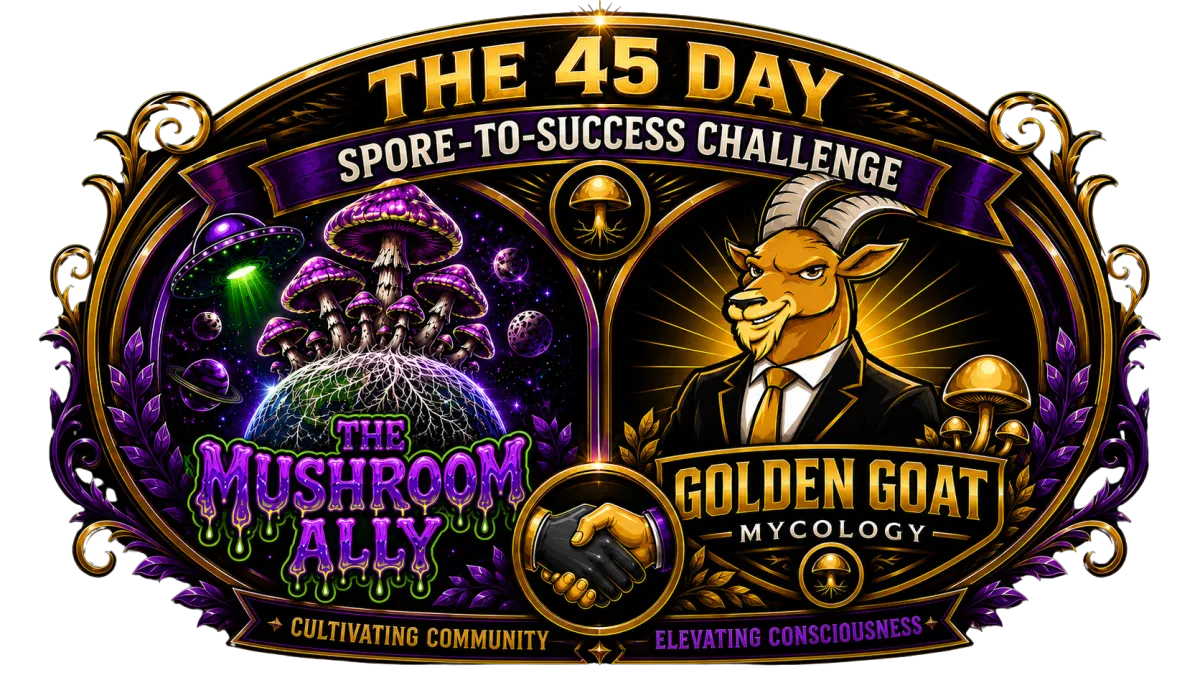 Golden Goat Mycology Logo