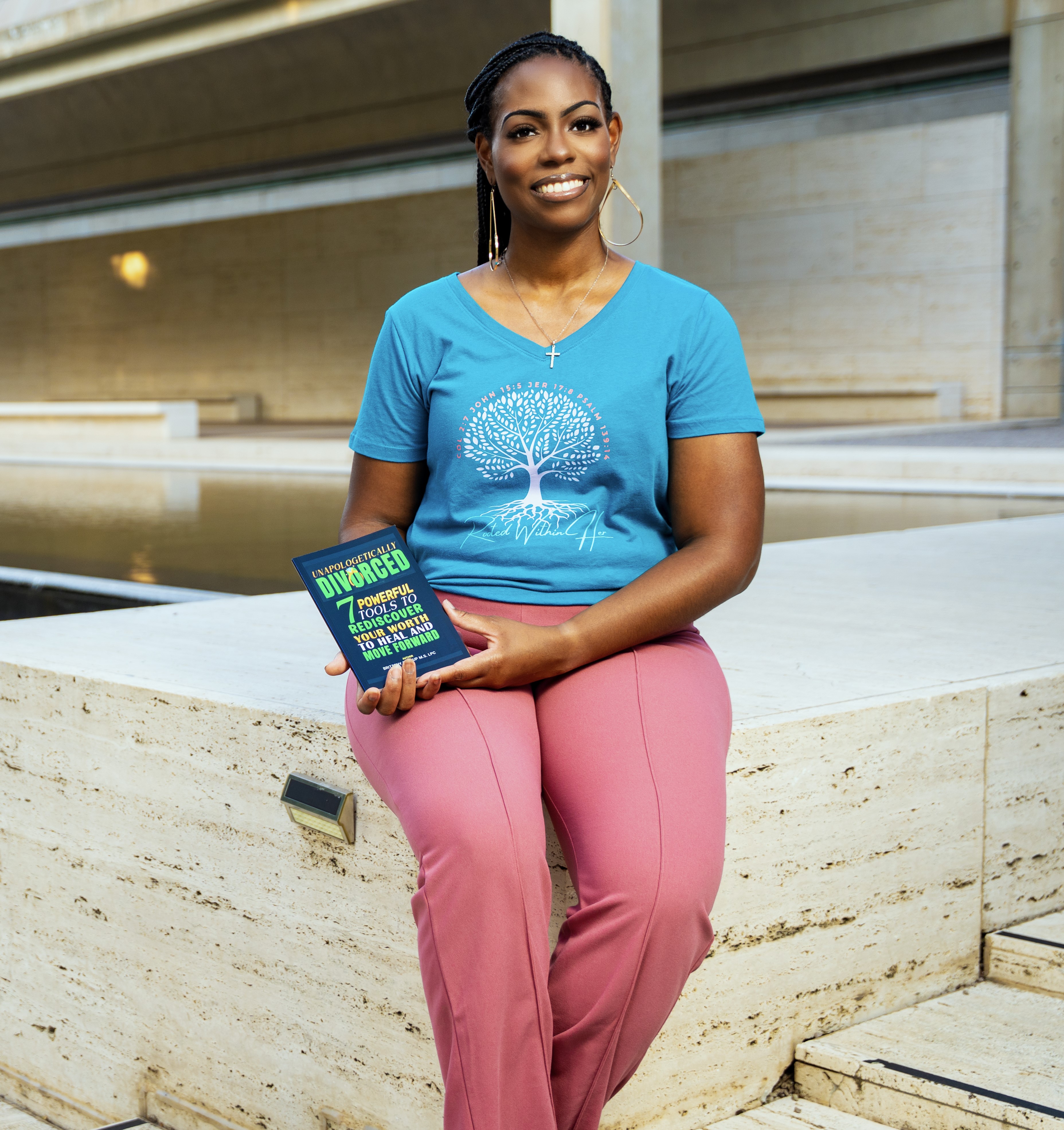 Lifestyle image of a Christian woman journaling with coffee and Bible