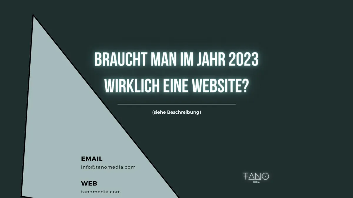 Braucht man eine Website?