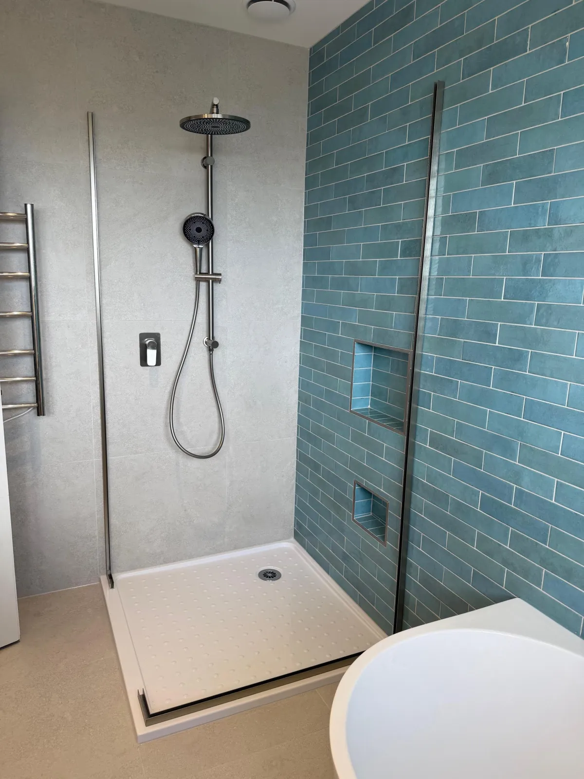 Bathroom shower installation by PipeMonster Plumbing