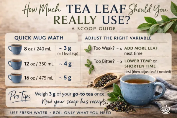 How Much Tea Leaf Should You Really Use? (A Scoop Guide)