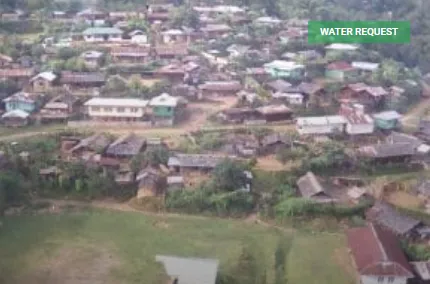 Aerial view of Peshu village 