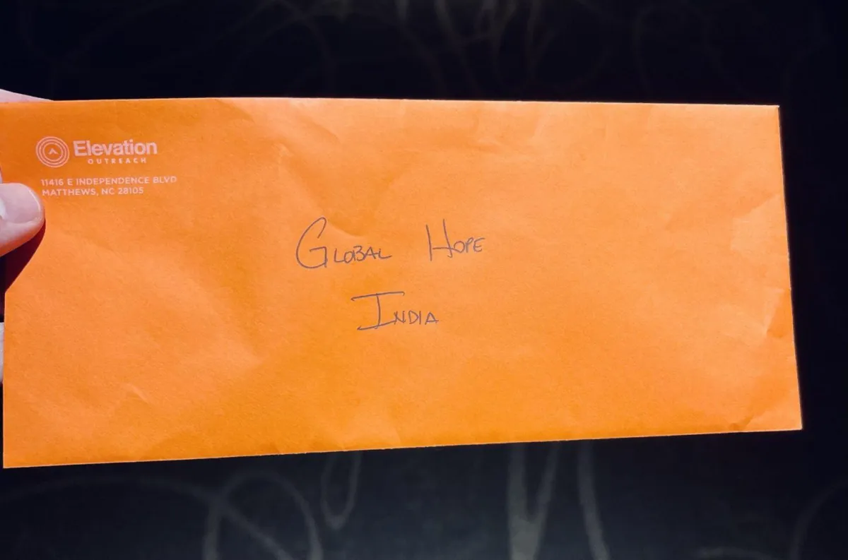 Donation of Elevation church to Global Hope India
