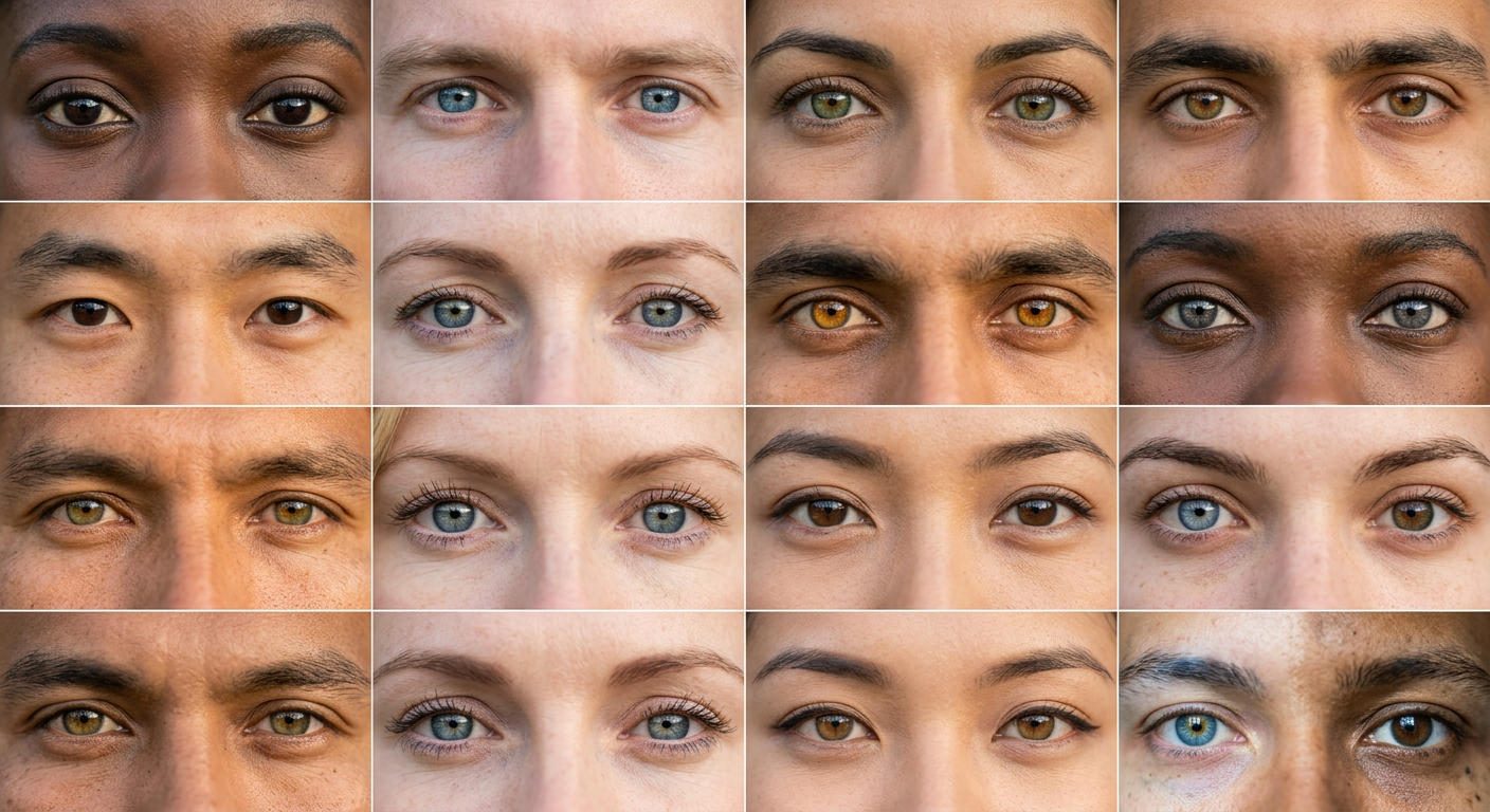 Eye change before and after