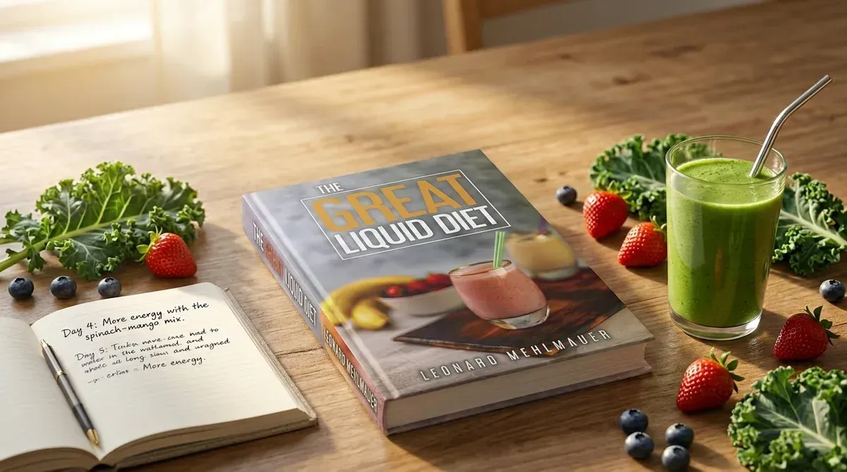 The Great Liquid Diet hardcover book by Dr. Leonard Mehlmauer, ND — the 50-year liquid nutrition protocol available on Amazon.