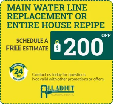 First Service Repair Discount All About Plumbing 25 off