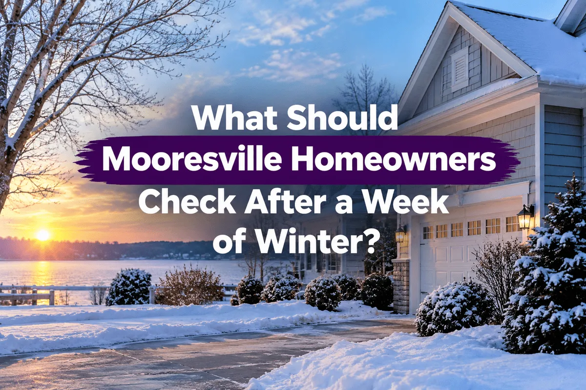 What Should Mooresville Homeowners Check After a Week of Winter?