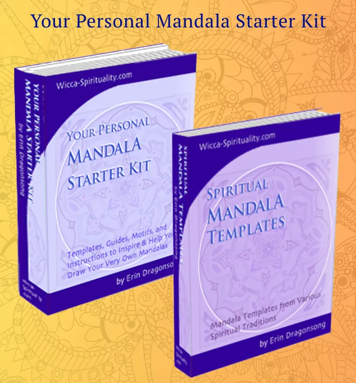 Your Personal Mandala Starter Kit 2 book set by erin Dragonsong