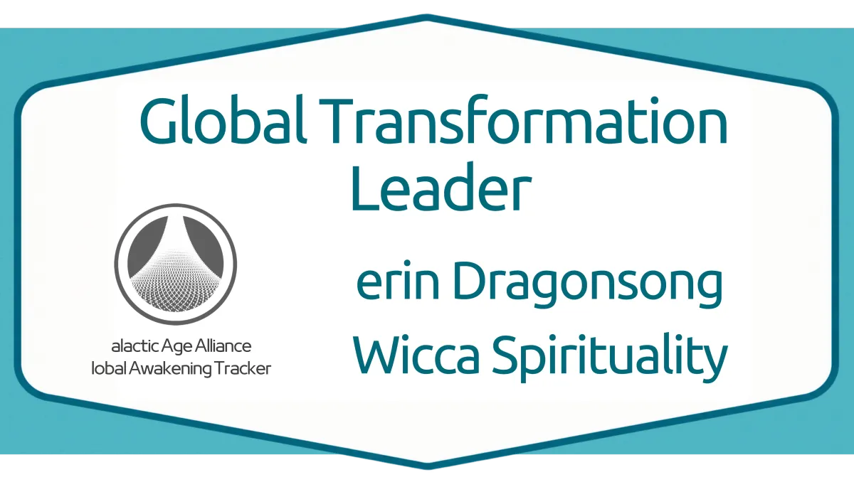 Global Transformation Leader award: erin Dragonsong, Wicca Spirituality