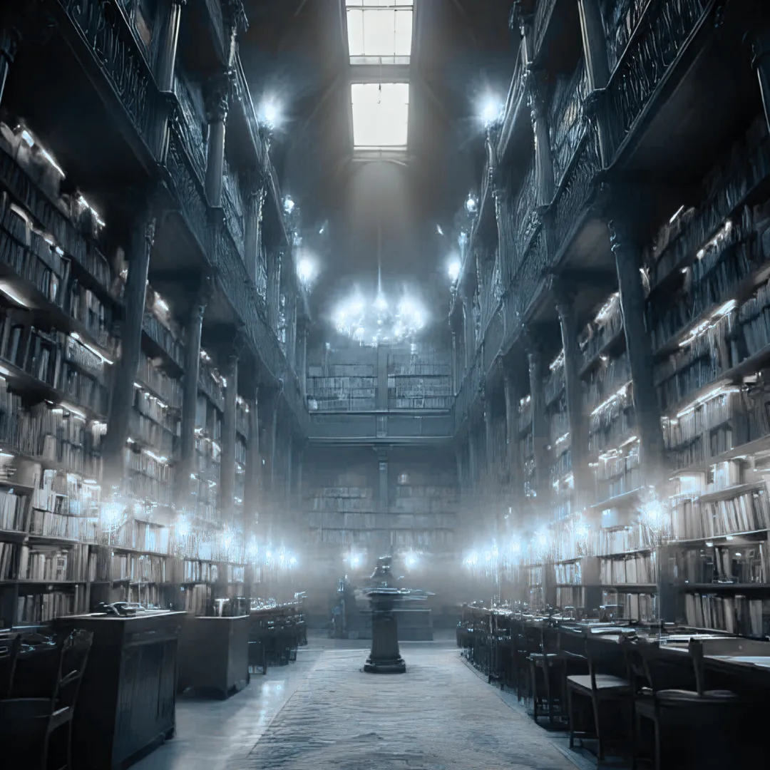 Mystical representation of the Akashic Records Hall