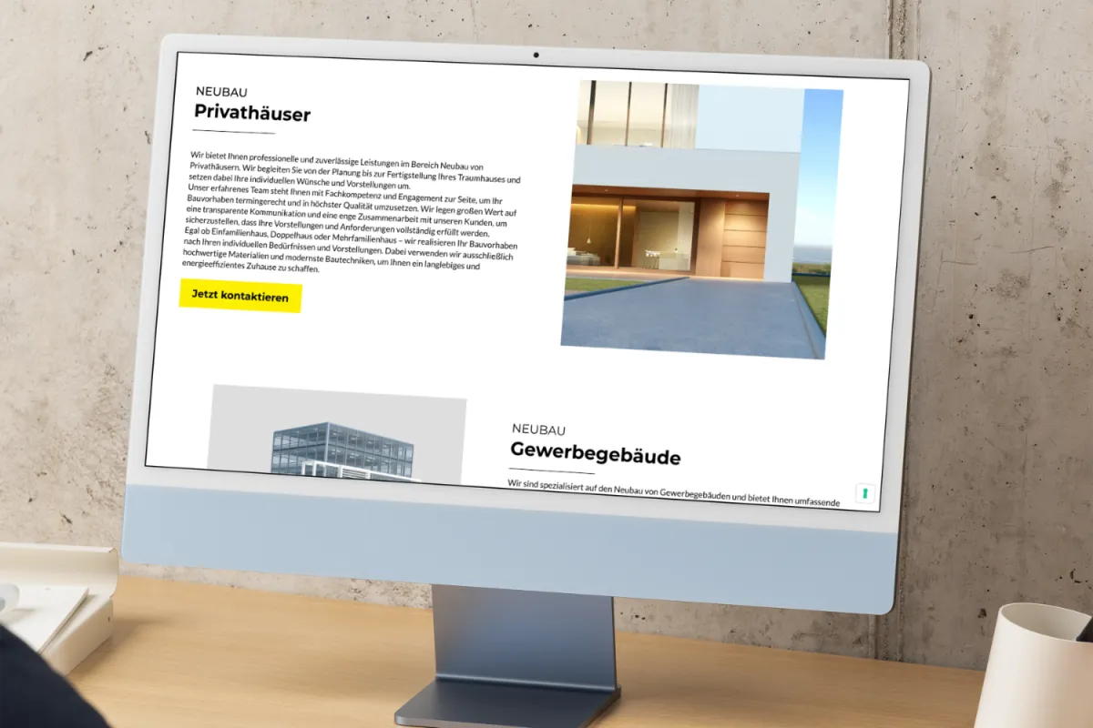 Website unseres Kunden
