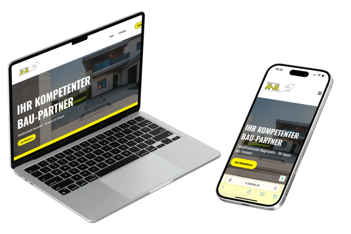 Webdesign JOJO Bau