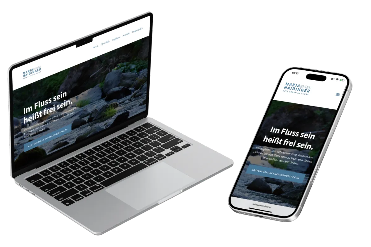Webdesign Dein Leben im Fluss