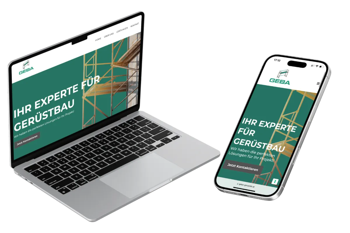 Webdesign Geba Gerüste