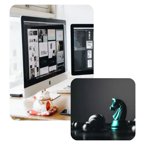 Bild eines Computers wo eine Website zu sehen ist