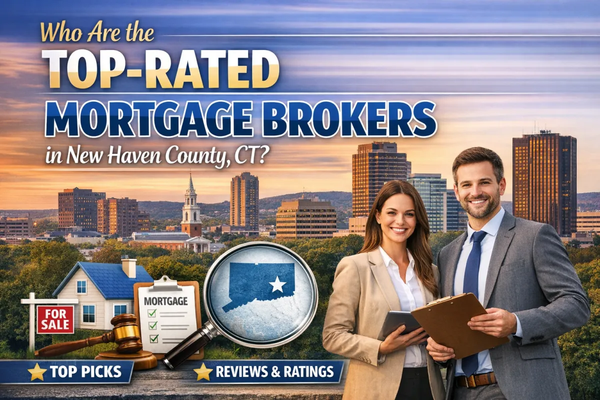 Who are the top-rated mortgage brokers in New Haven County, CT?