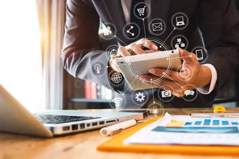brown cardboard box with yellow light