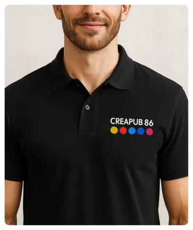 Textile professionnel floqué avec logo d’entreprise – impression et broderie locale à Poitiers