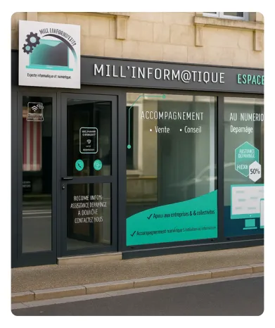 Totem signalétique installé sur site industriel dans la Vienne – visibilité maximale garantie