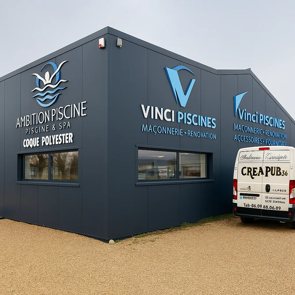 Atelier CreaPub 86 à Poitiers – impression, découpe et pose de supports publicitaires