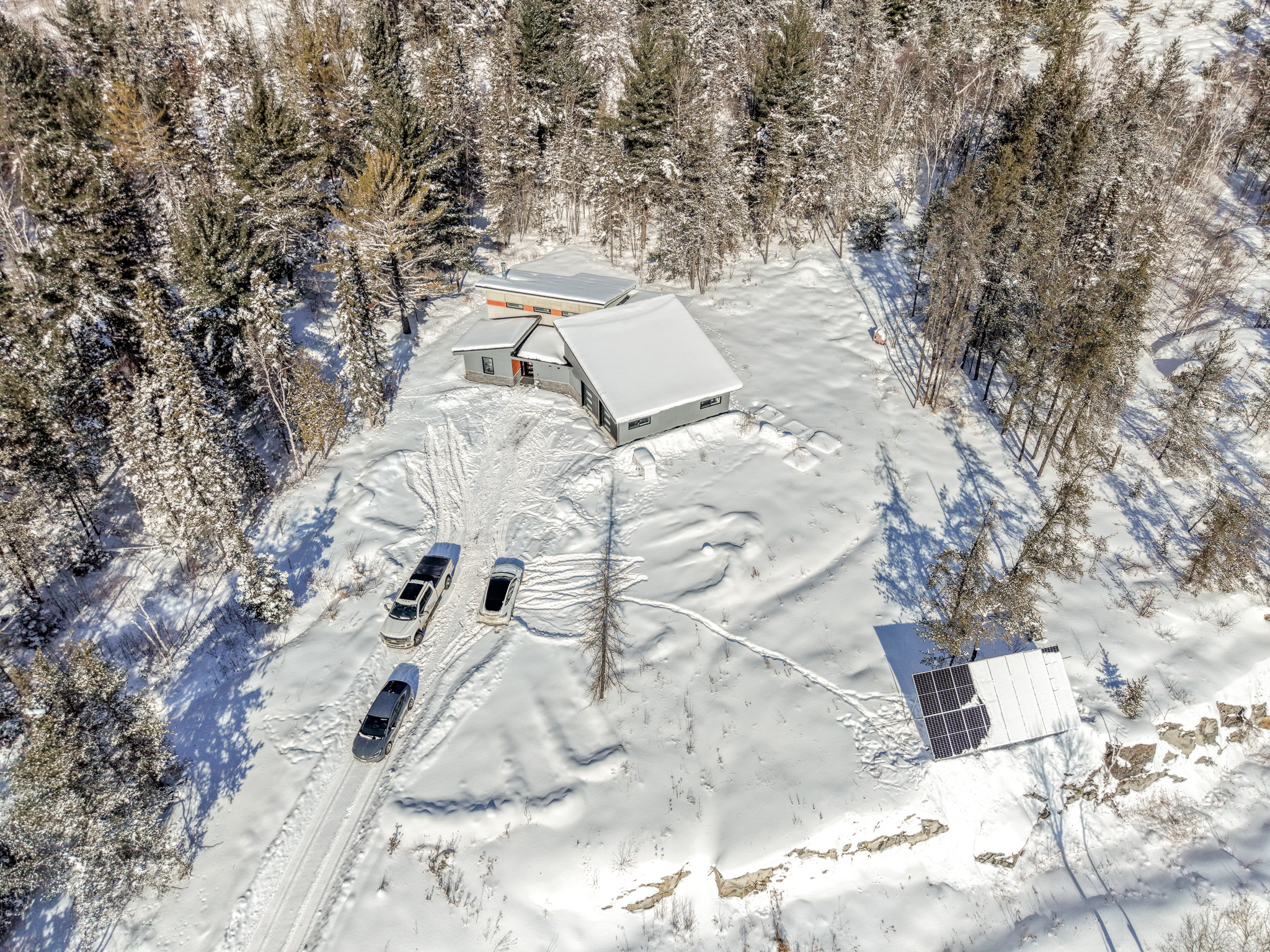 black fireplace near black flat screen tv