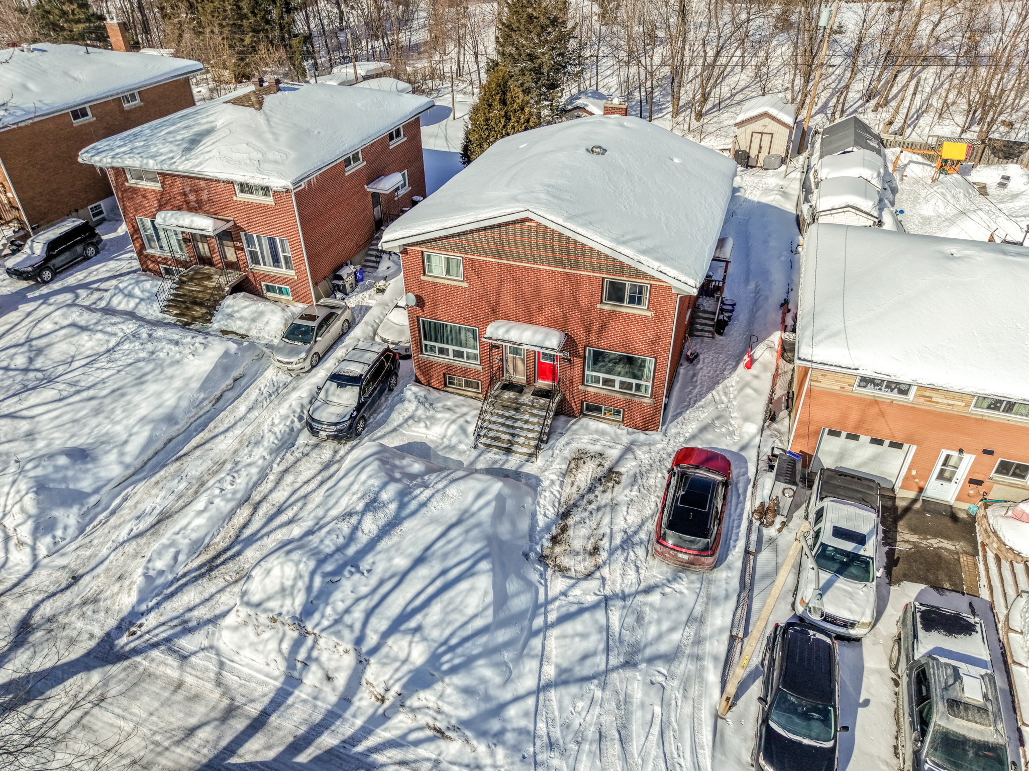 black fireplace near black flat screen tv