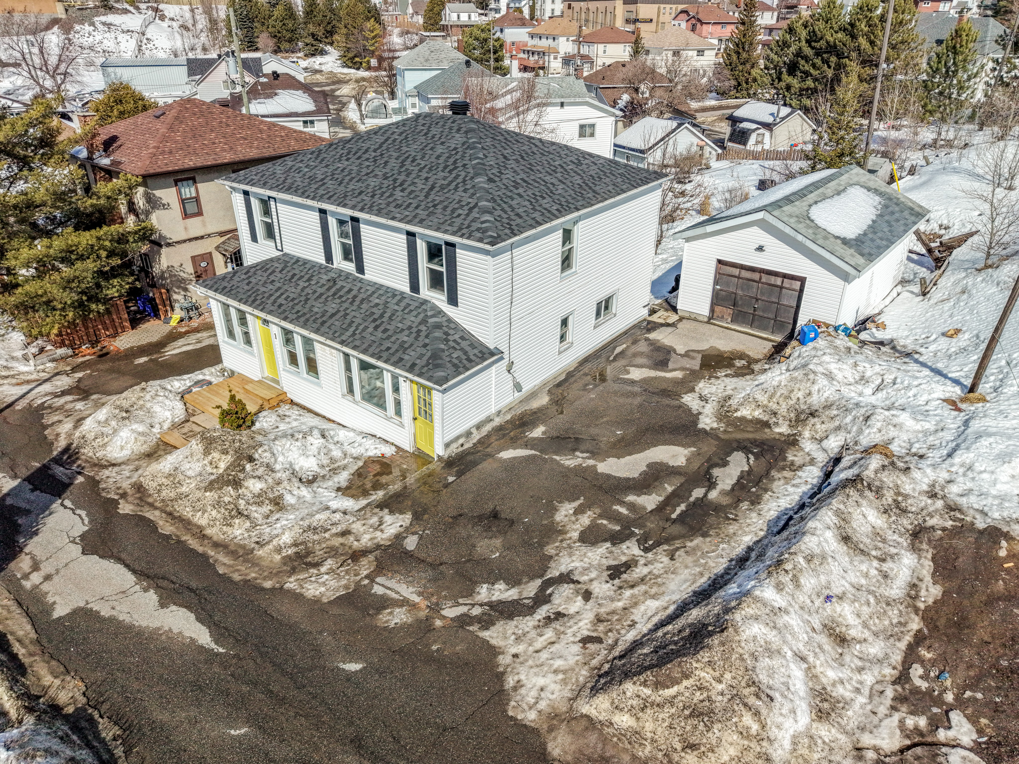 black fireplace near black flat screen tv