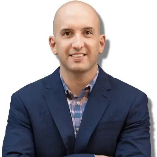 Headshot of Andrew Detweiler, founder and licensed broker, describing how Abel’s YouTube strategy doubled his lead rate.