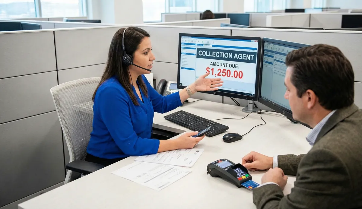 Three people talking in a casual meeting