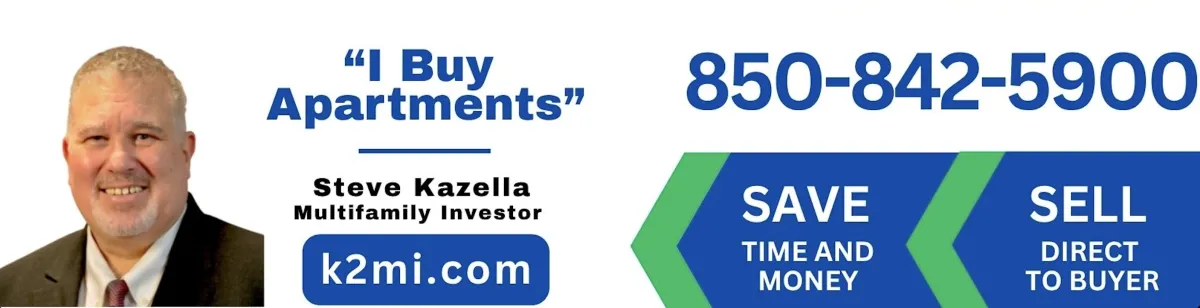 Steve Kazella Stepen Kazella multifamily apartment syndication multifamily investment, I buy apartment complexes 850-842-5900