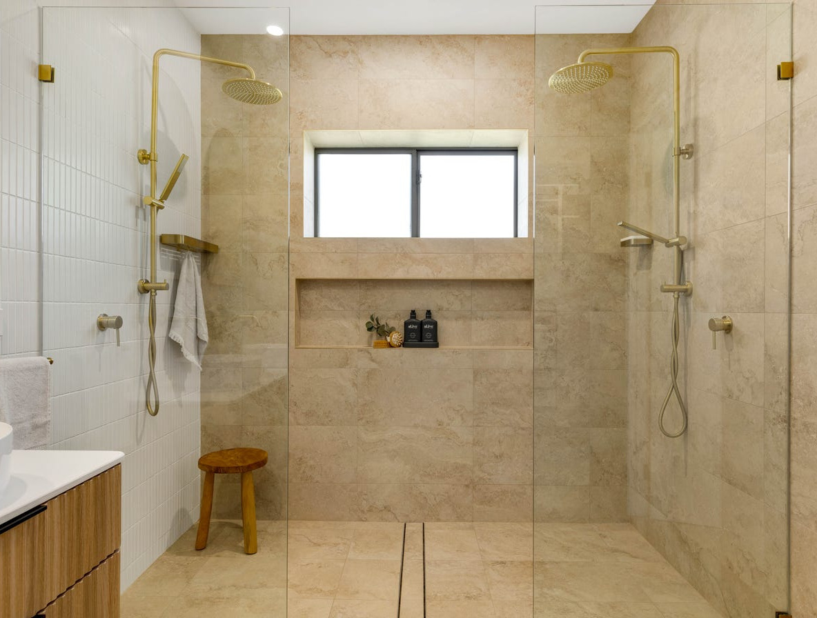 Double Walk In Shower by Team Dunn