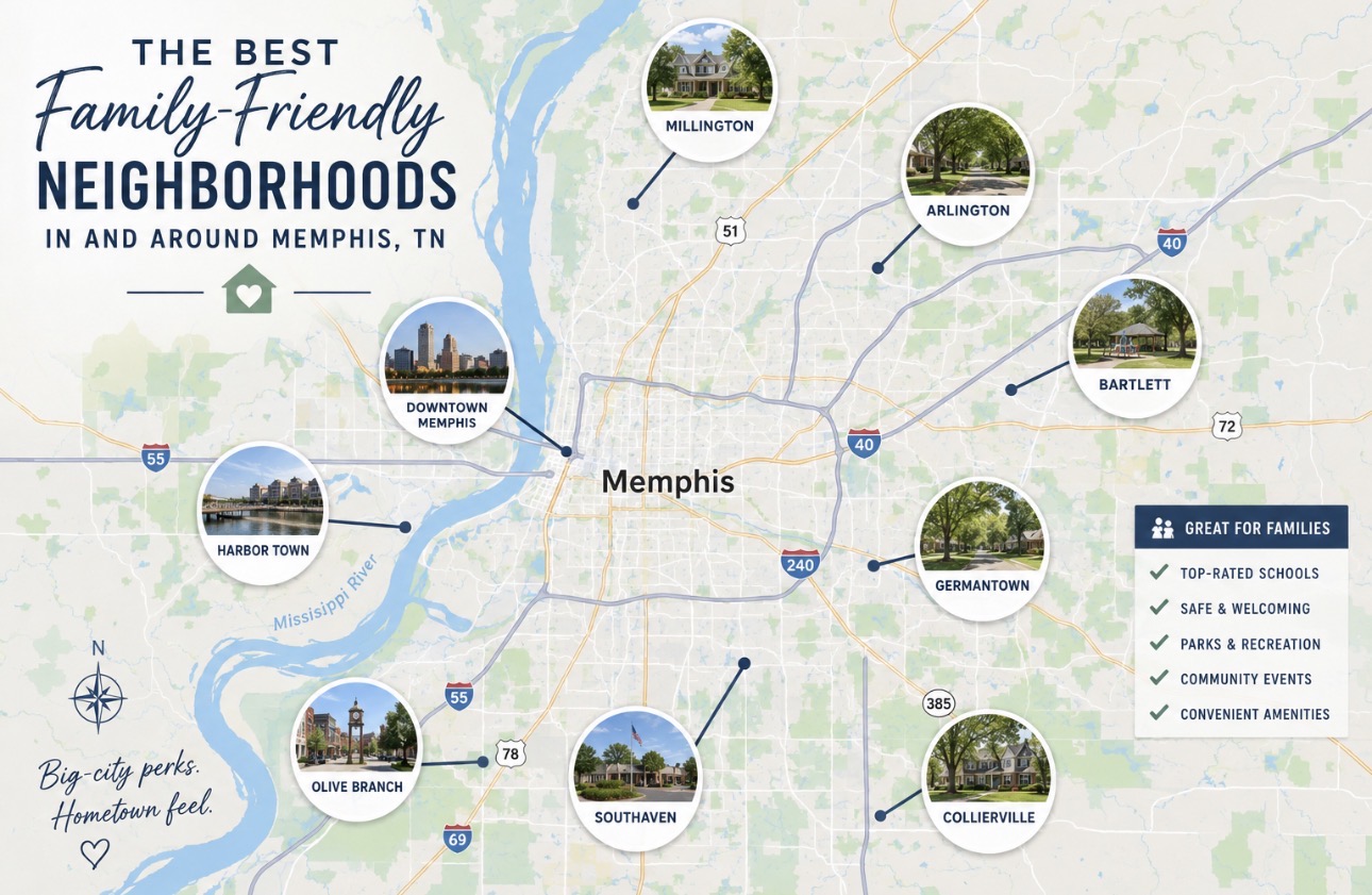 Best Family-Friendly Neighborhoods in and Around Memphis, TN