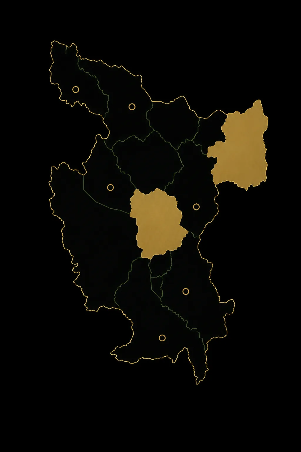 Mapa interactivo de las provincias de la Amazonía