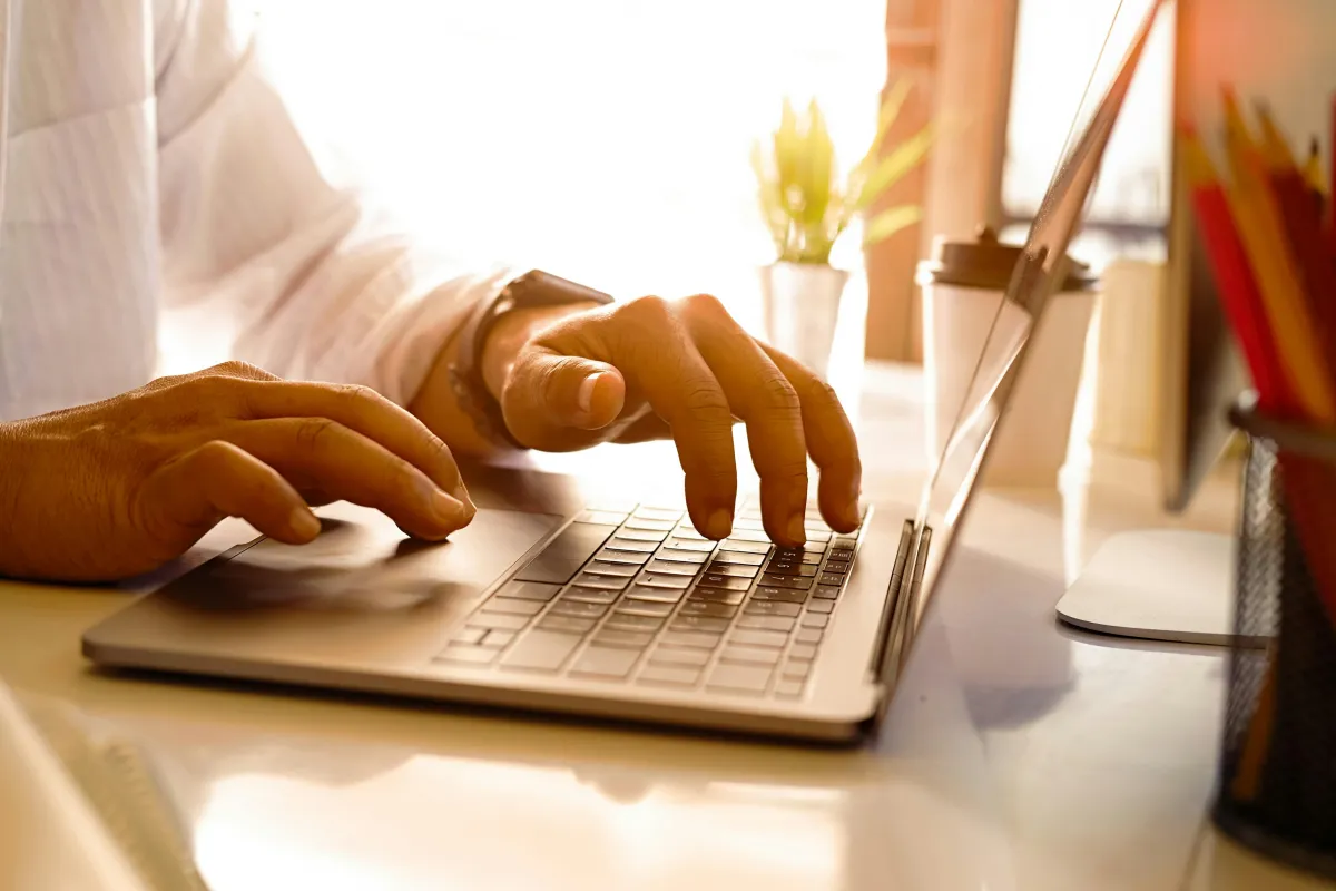 a person wearing gloves and gloves