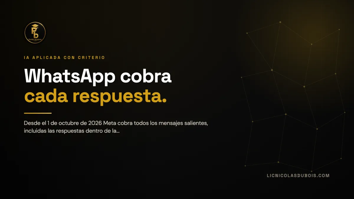 WhatsApp empieza a cobrar cada respuesta el 1 de octubre: qué cambia para tu empresa